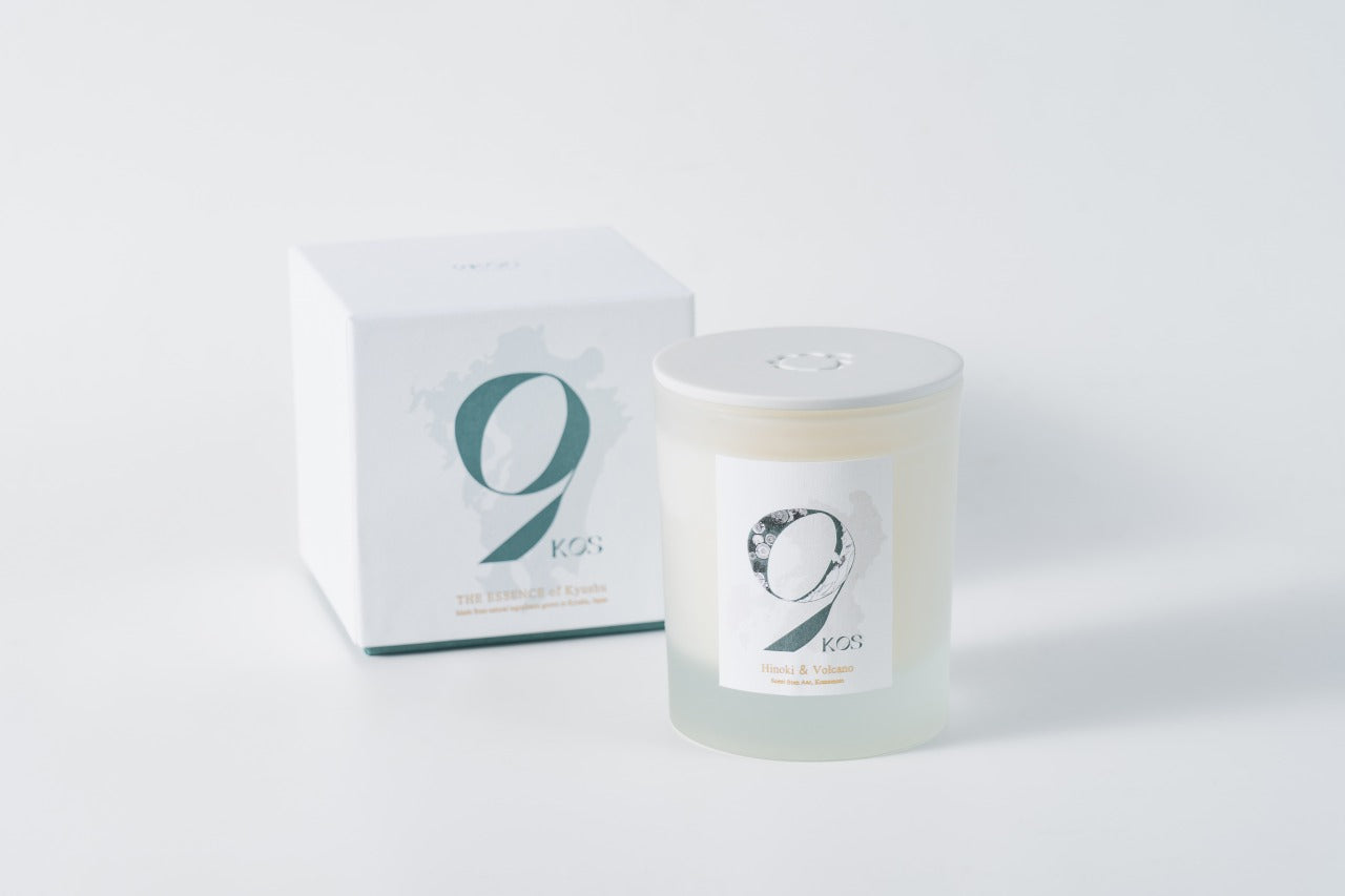 9KOS Candle | Hinoki & Volcano from Aso, Kumamoto