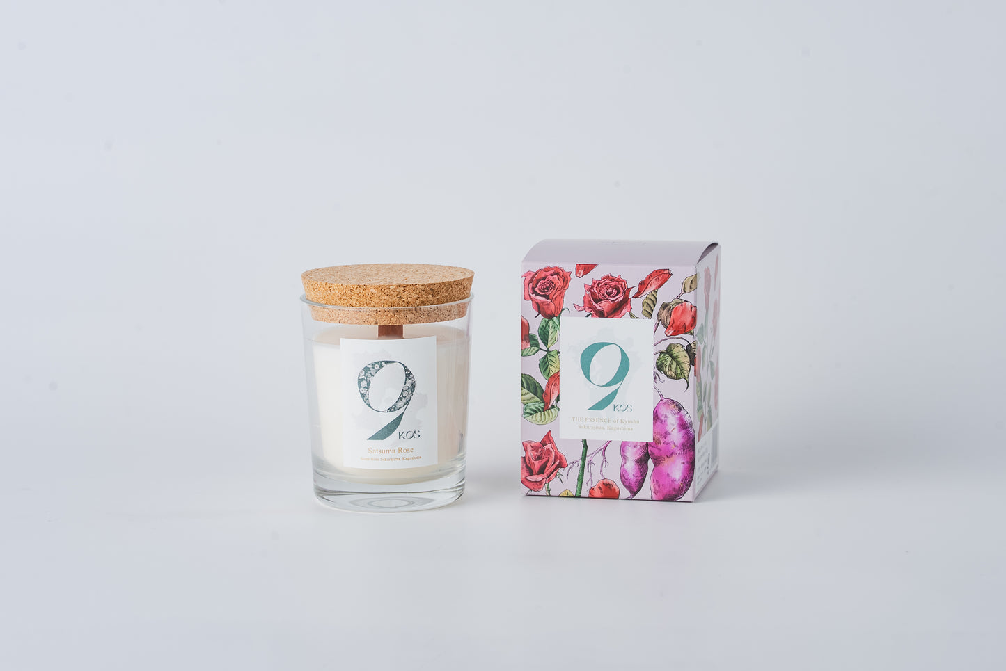 9KOS Candle | Satsuma Rose from Sakurajima, Kagoshima