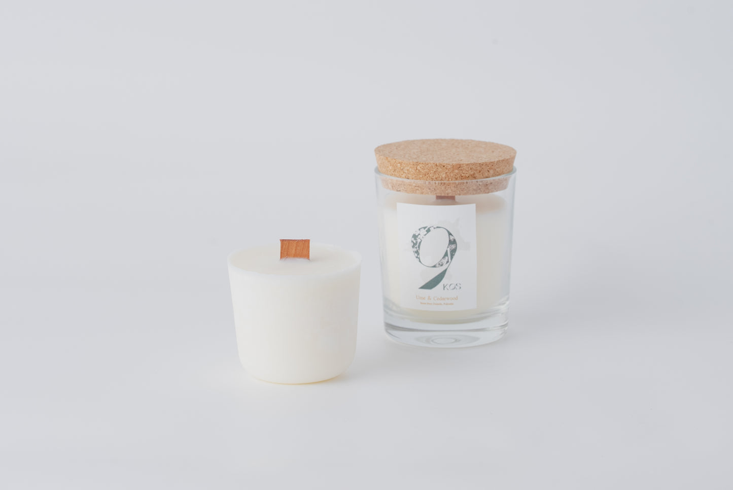 9KOS Okawali Candle | Ume & Cedarwood from Dazaifu, Fukuoka
