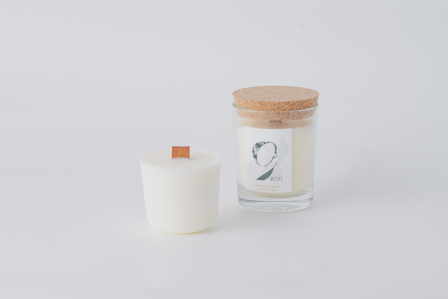 9KOS Okawali Candle | Hinoki & Volcano from Aso, Kumamoto