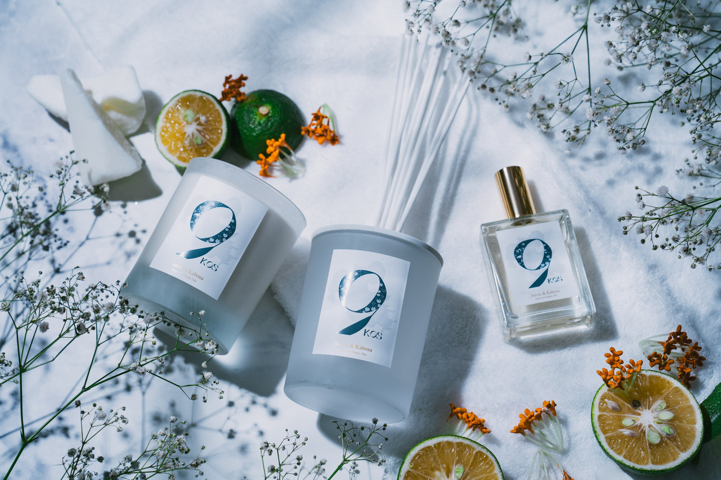 9KOS Okawali Candle | Savon & Kabosu from Beppu, Oita