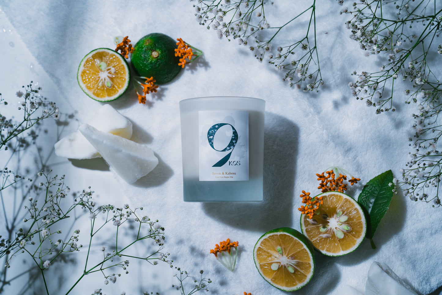 9KOS Okawali Candle | Savon & Kabosu from Beppu, Oita