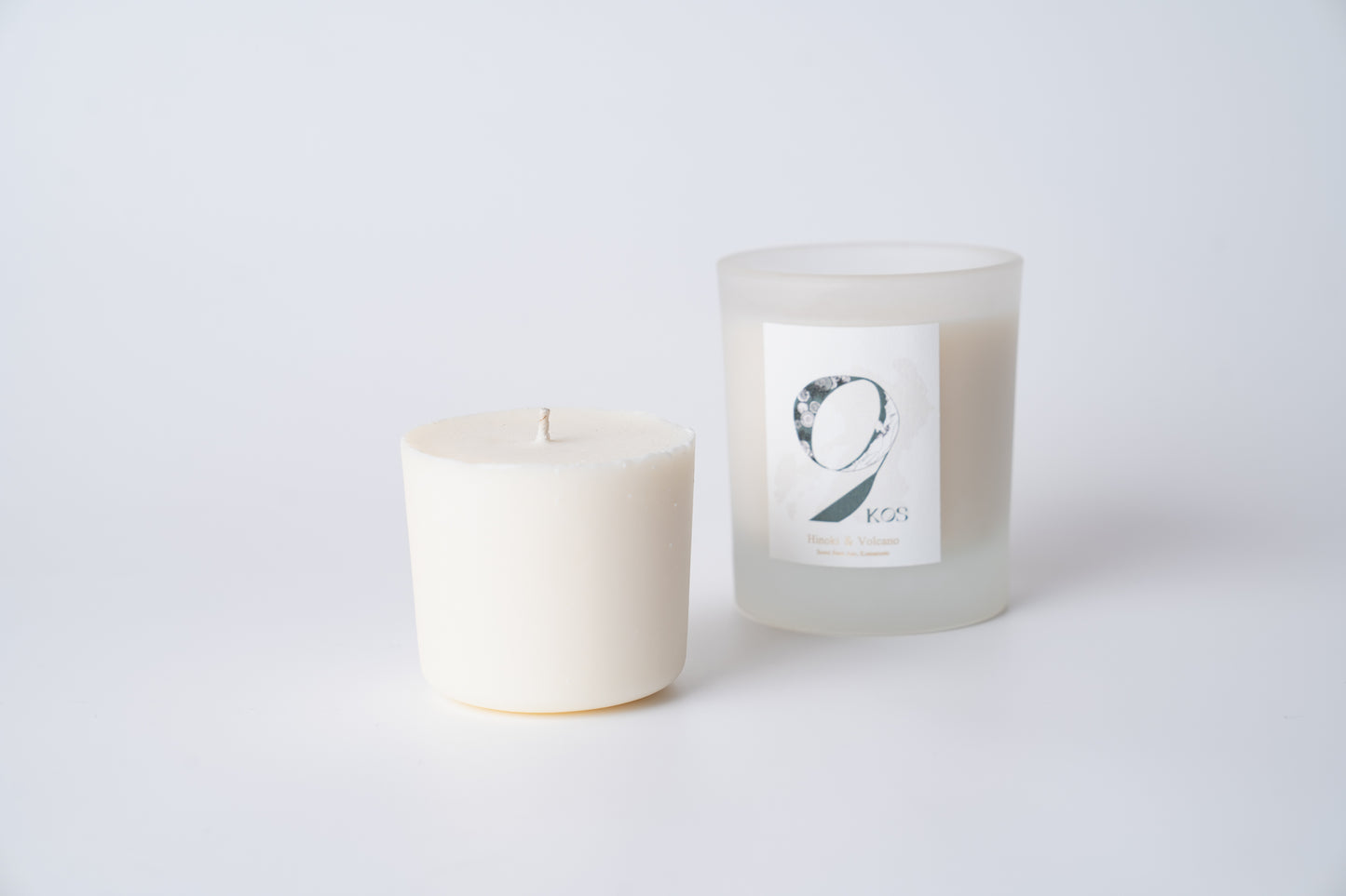 9KOS Okawali Candle | Hinoki & Volcano from Aso, Kumamoto