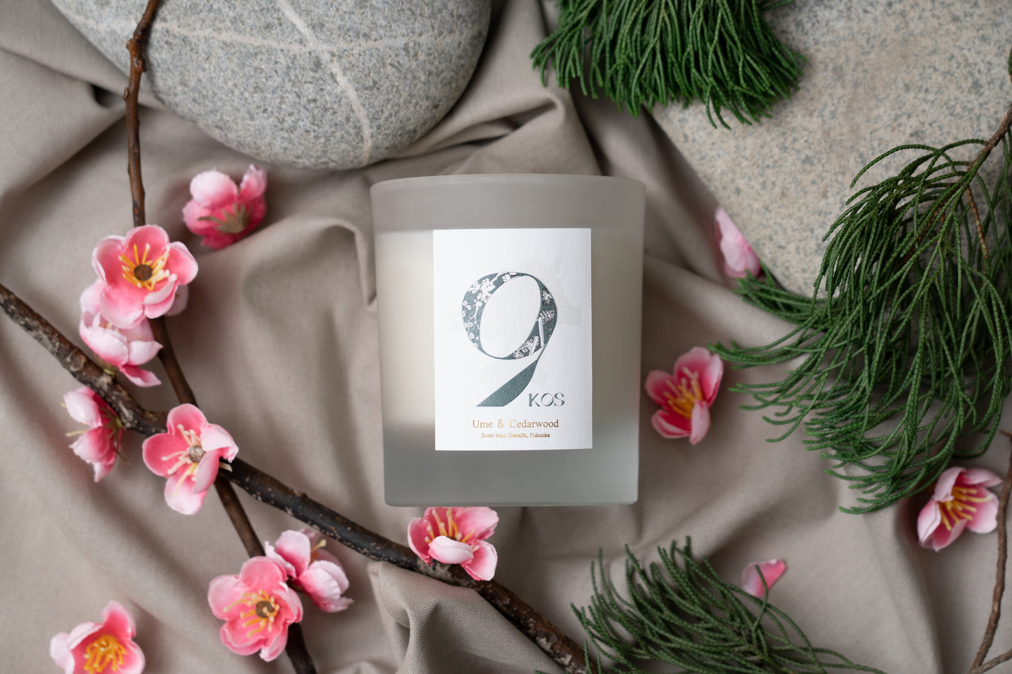 9KOS Candle | Ume & Cedarwood from Dazaifu, Fukuoka