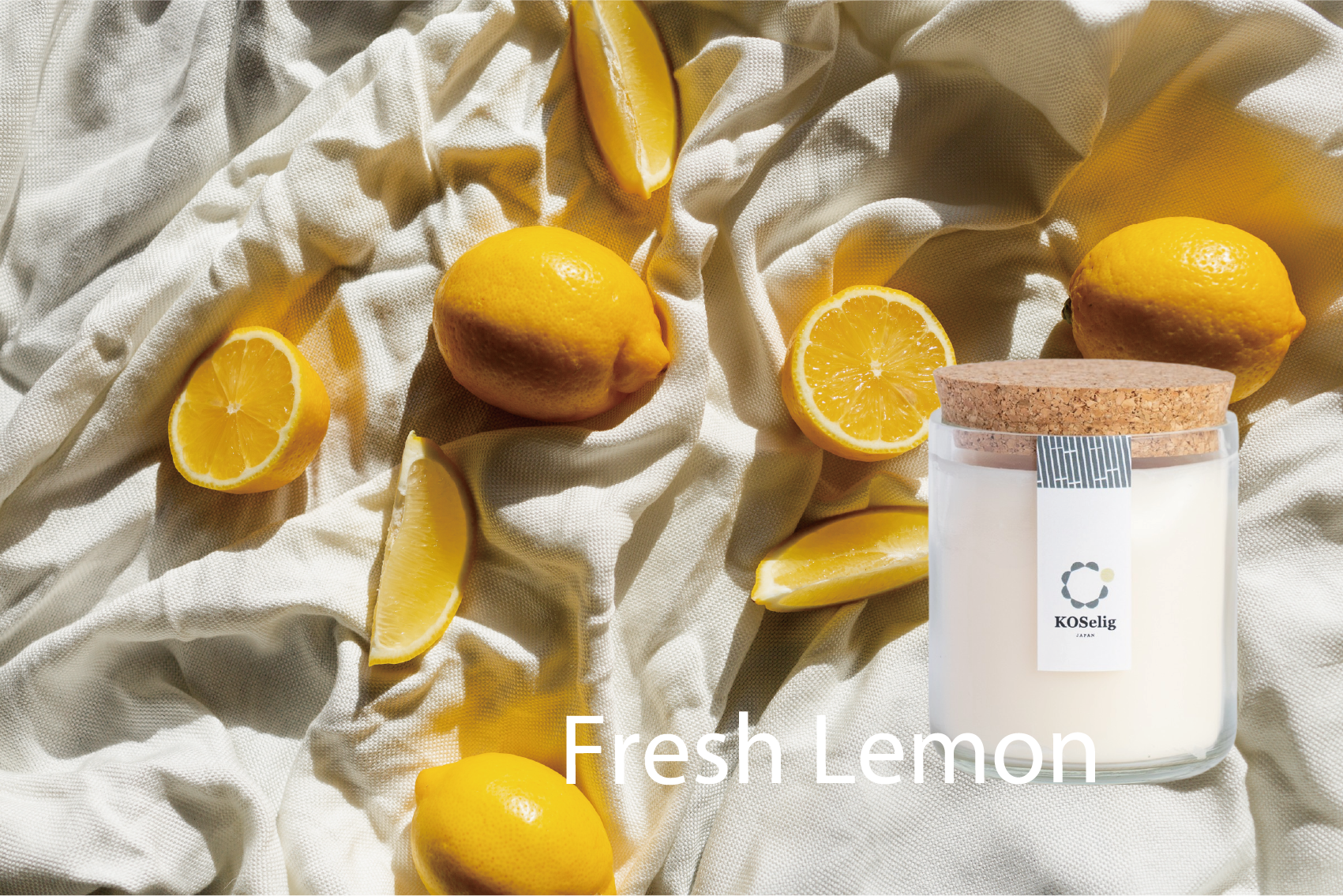Fresh Lemon【レモン】|アップサイクルキャンドル – KOSelig JAPAN Fresh Lemon【レモン】|アップサイクルキャンドル – KOSelig JAPAN