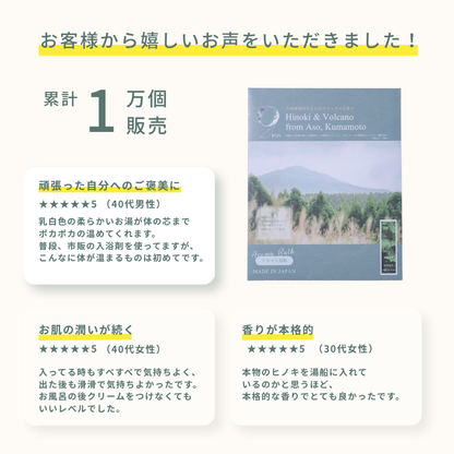 【7/31まで限定50%OFF＆送料無料】9KOS Hinoki & Volcano トライアルセット｜ 入浴剤・お香・キャンドル