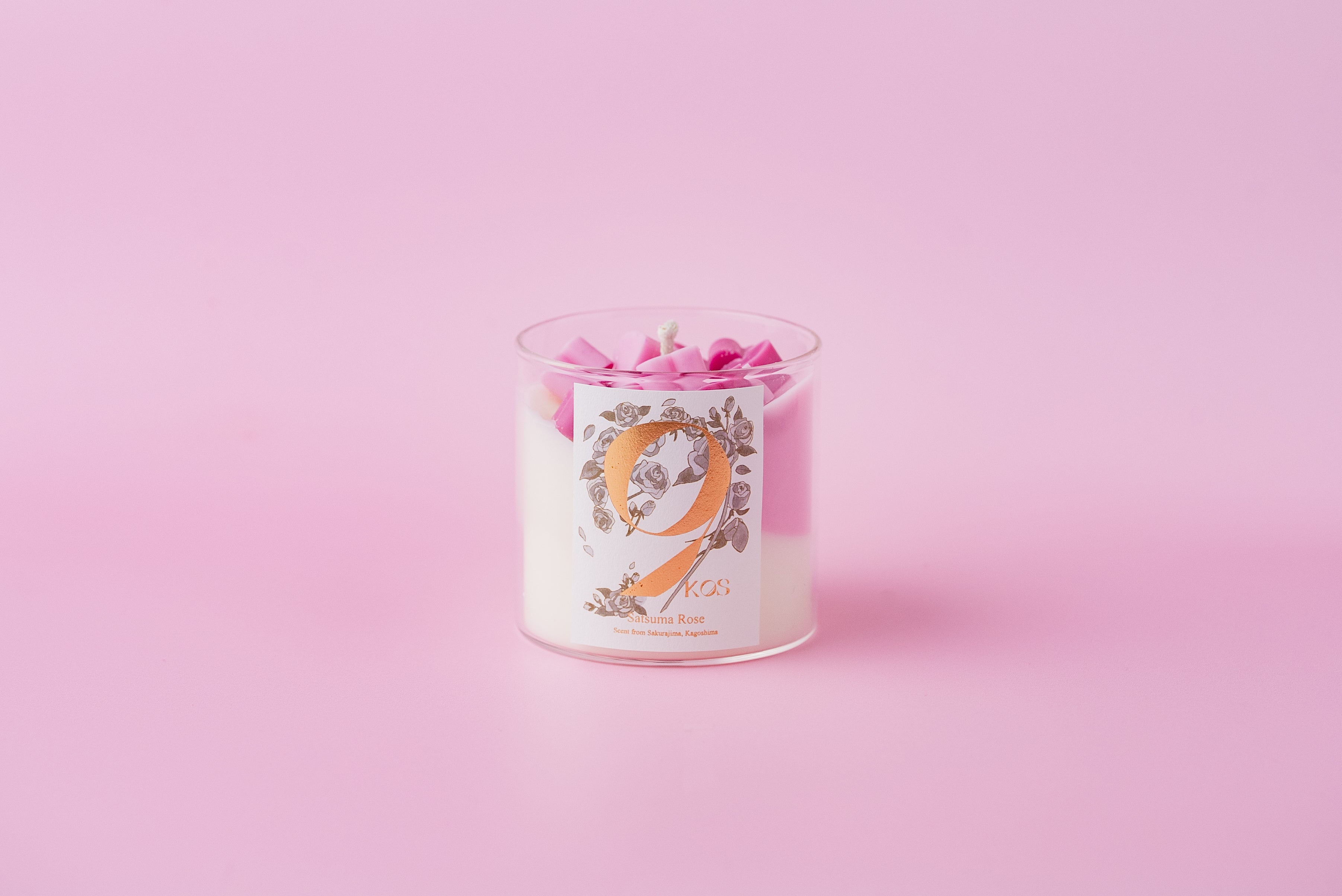 母の日限定キャンドル】9KOS Candle | Satsuma Rose from Sakurajima