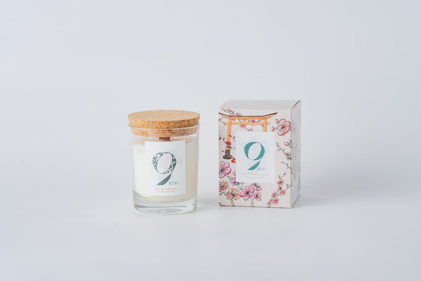 9KOS Candle | Ume & Cedarwood from Dazaifu, Fukuoka