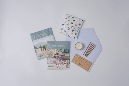 【7/31まで限定50%OFF＆送料無料】9KOS Hinoki & Volcano トライアルセット｜ 入浴剤・お香・キャンドル