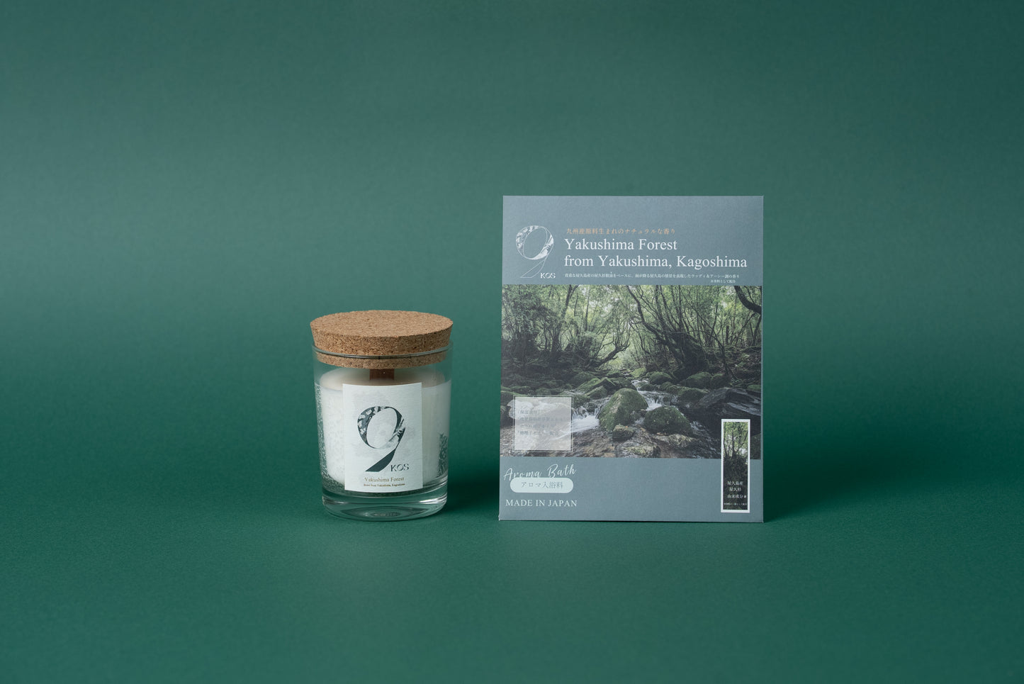 9KOS Bath Powder ×3個 & Candle 100g ×1個 セット